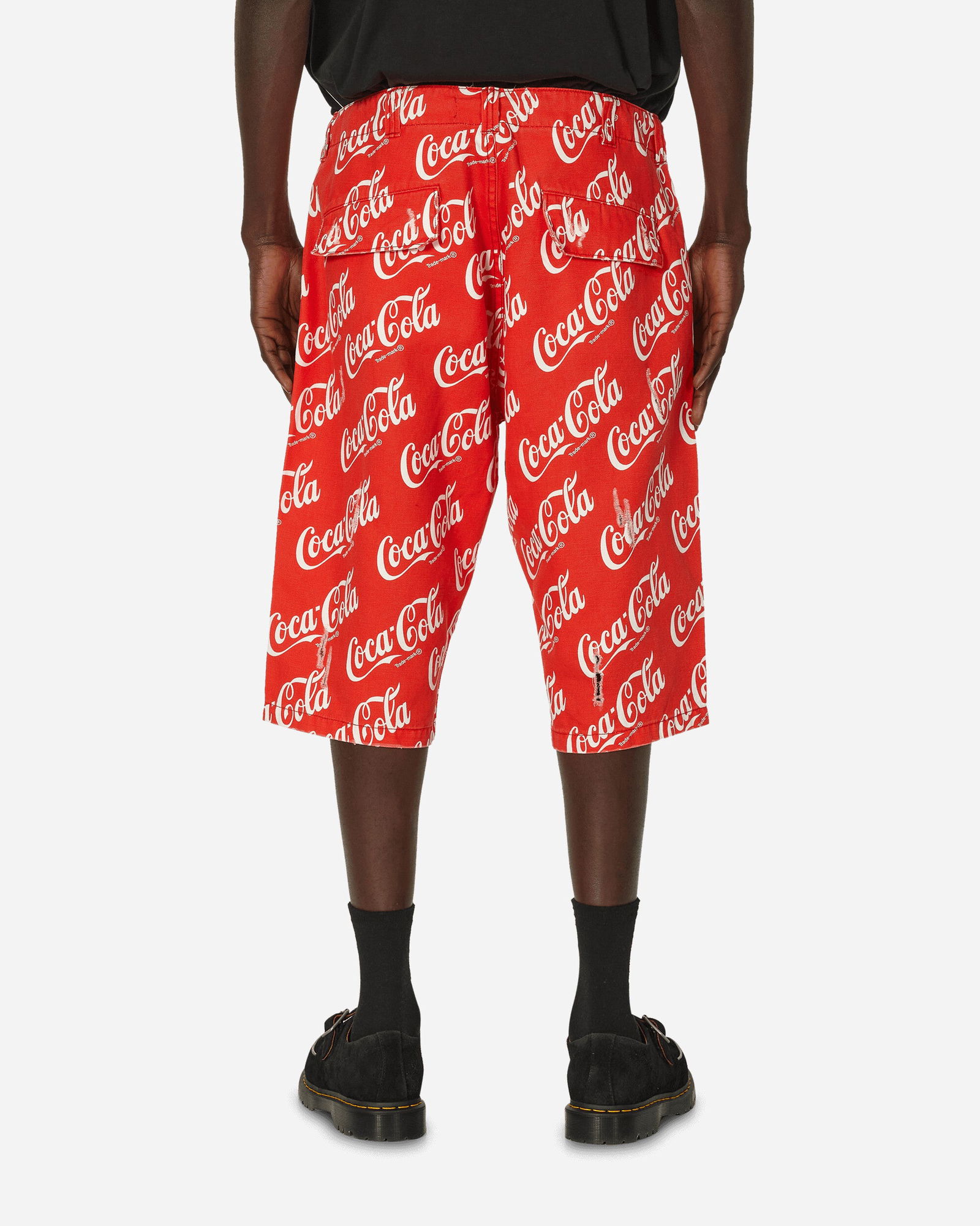 Printed Canvas Shorts