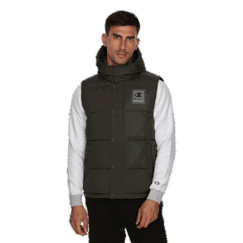 Vesta Champion Hooded Puffer Vest Zelené | CHA243M502-61