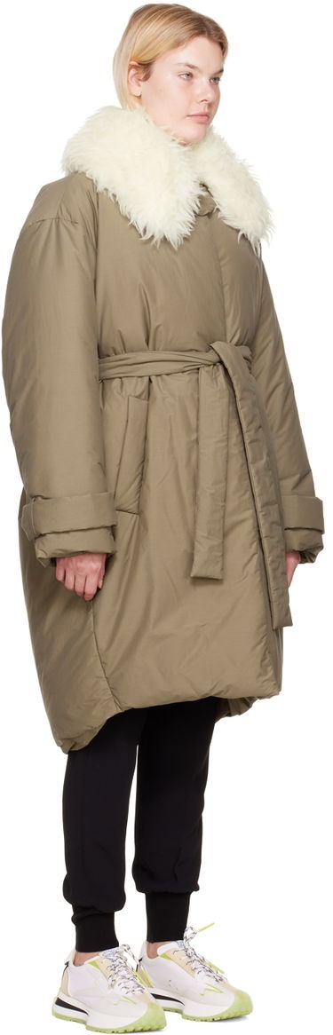 Kabáty Stella McCartney Stella McCartney FFF Collar Puffer Parka Hnedá | 6600163AU305, 1