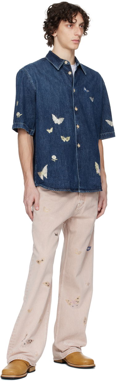 Košeľa OUR LEGACY Our Legacy Beyond Embroidered Denim Resort Shirt Modrá | M2252BB, 3