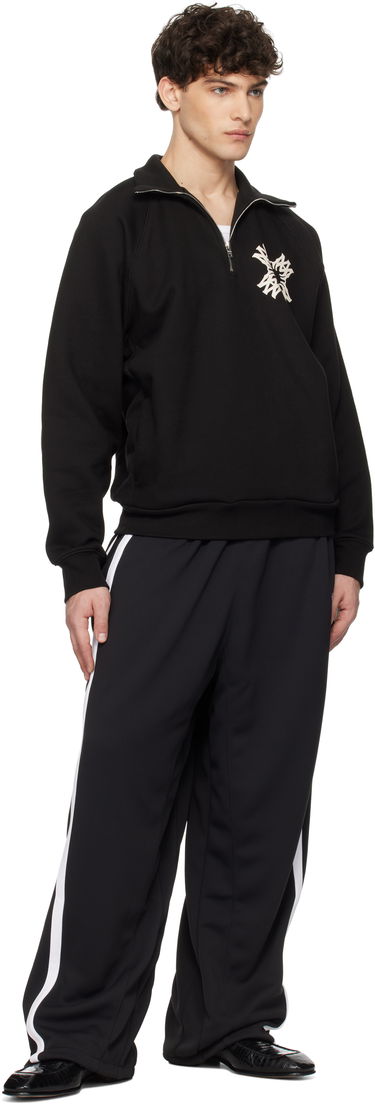 Mikina AMIRI AMIRI MA Quad Half-Zip Sweatshirt Čierna | AMJYCW1058, 3