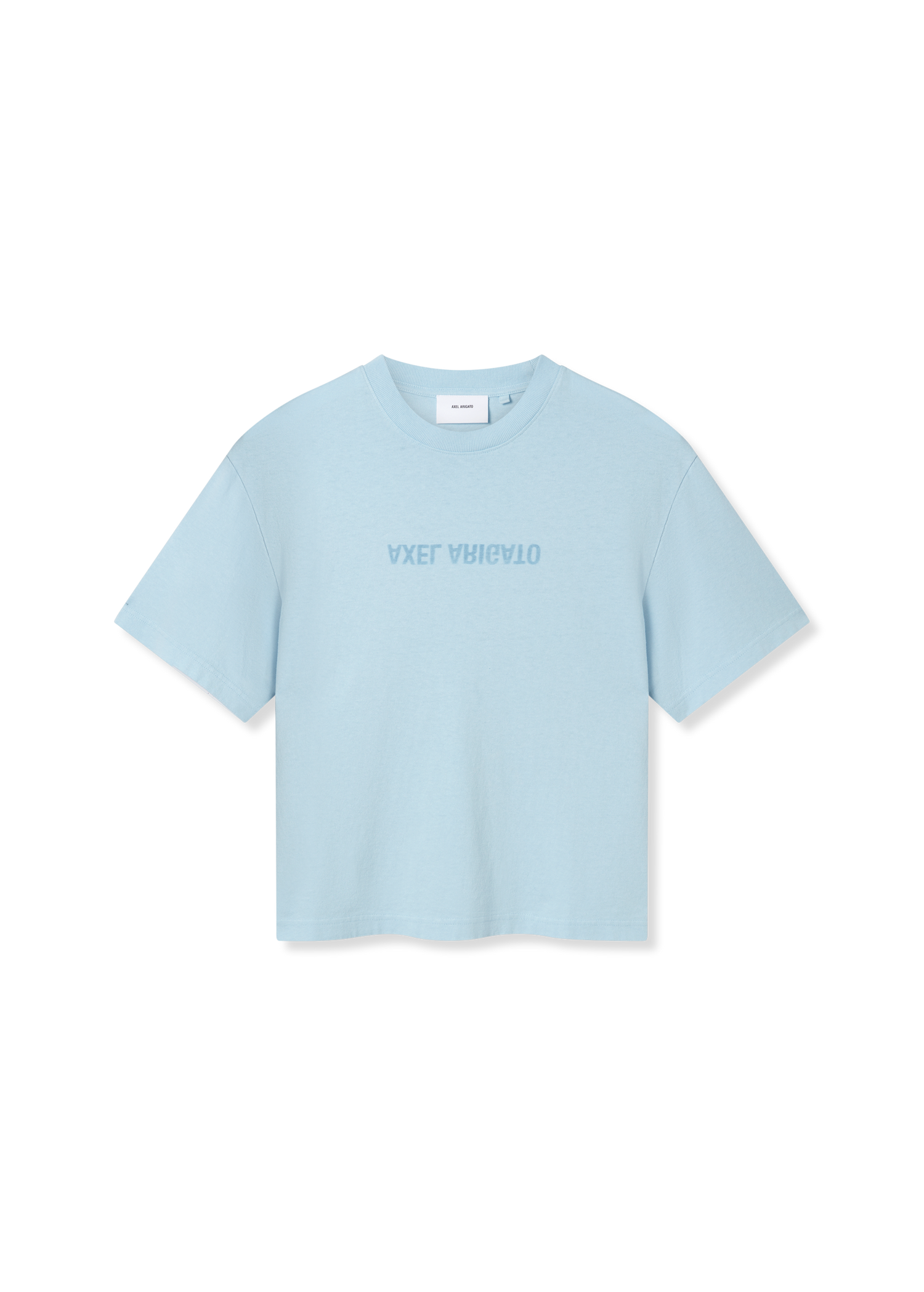 Crop Top AXEL ARIGATO Cropped T-Shirt with Text Embroidery Modrá | A2987001, 1