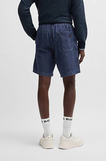 Šortky BOSS Relaxed Fit Denim Shorts Modrá | 50537789, 1