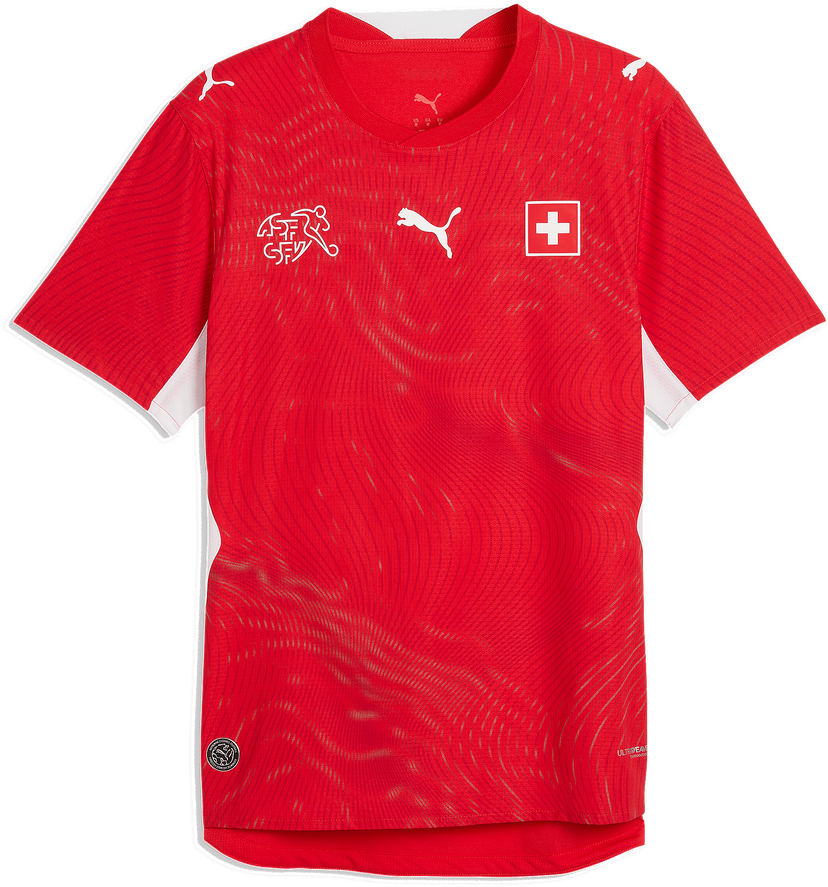 Dres Puma Switzerland Authentic Home 2026 Ultraweave Football Jersey Červená | 783217-01