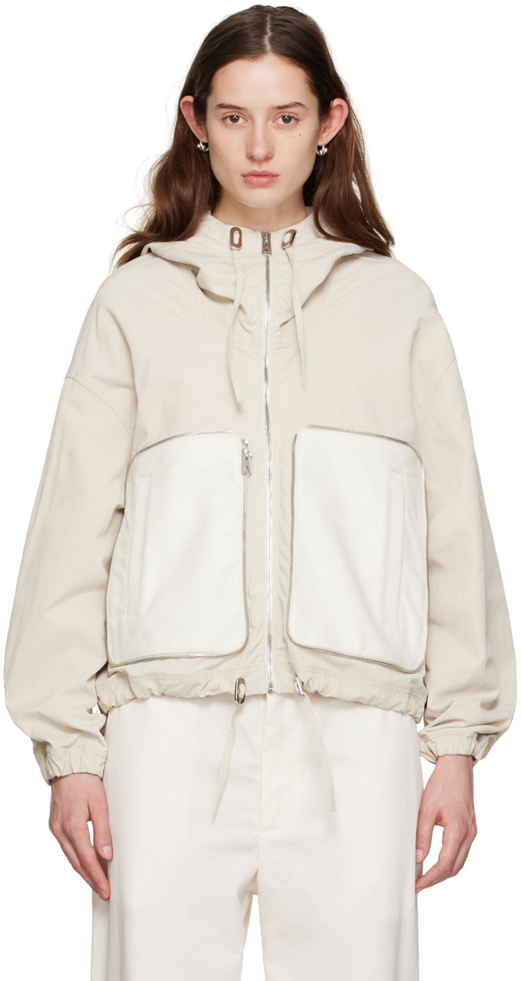 Bunda Bottega Veneta Paneled Jacket Béžová | 735123 VKV10, 0