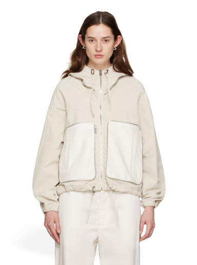 Bunda Bottega Veneta Paneled Jacket Béžová | 735123 VKV10