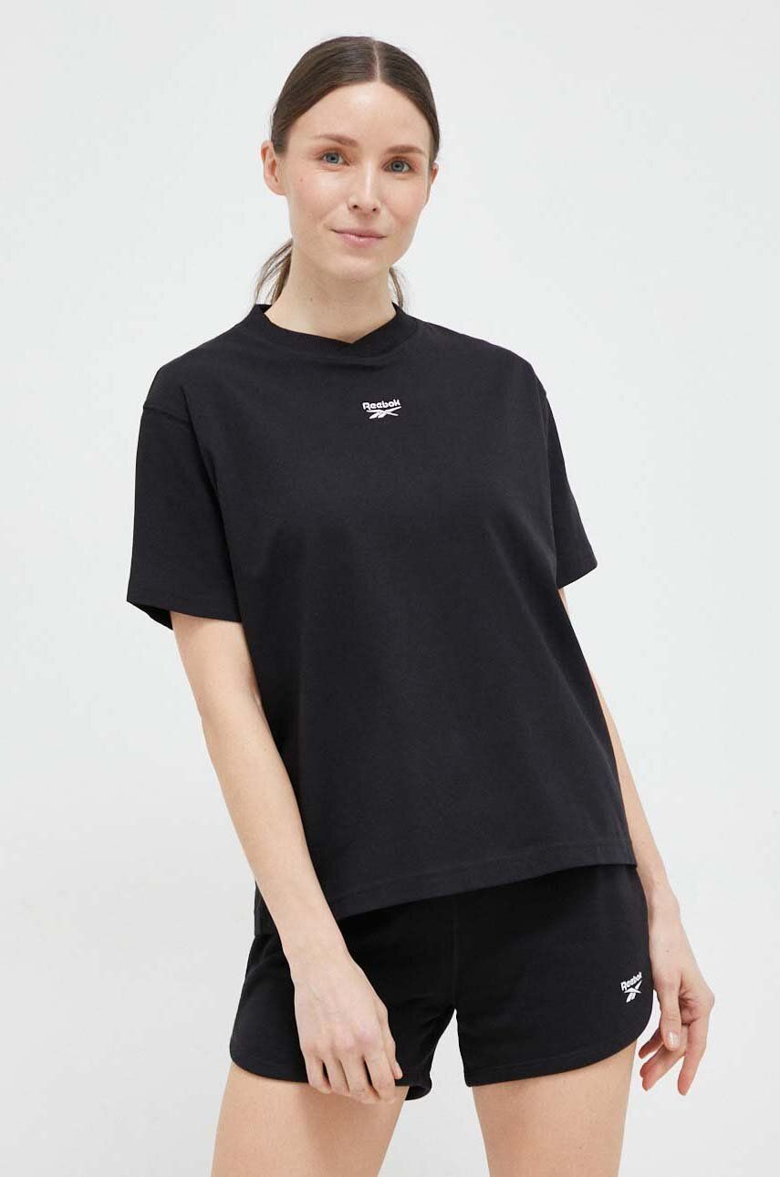 Tričko Reebok T-shirt Čierna | HS4722, 0