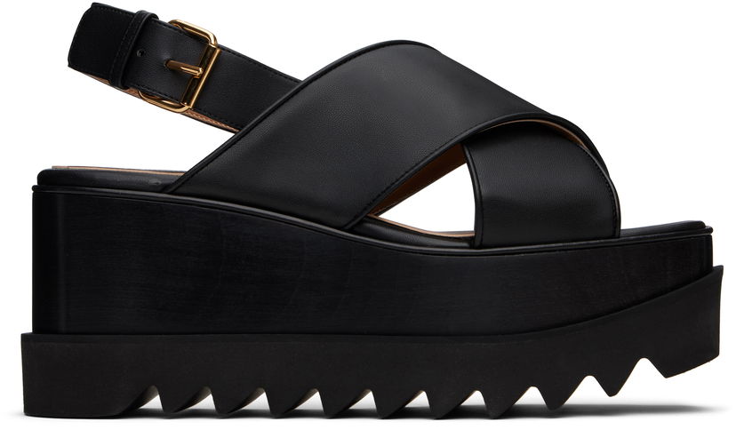 Oblečenie Stella McCartney Stella McCartney Elyse Platform Heeled Sandals Čierna | 810527KP027