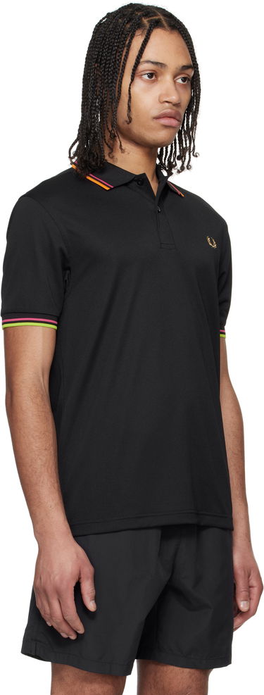 Polo tričko Fred Perry Fred Perry On Court Twin Tipped Polo Čierna | M9839, 1
