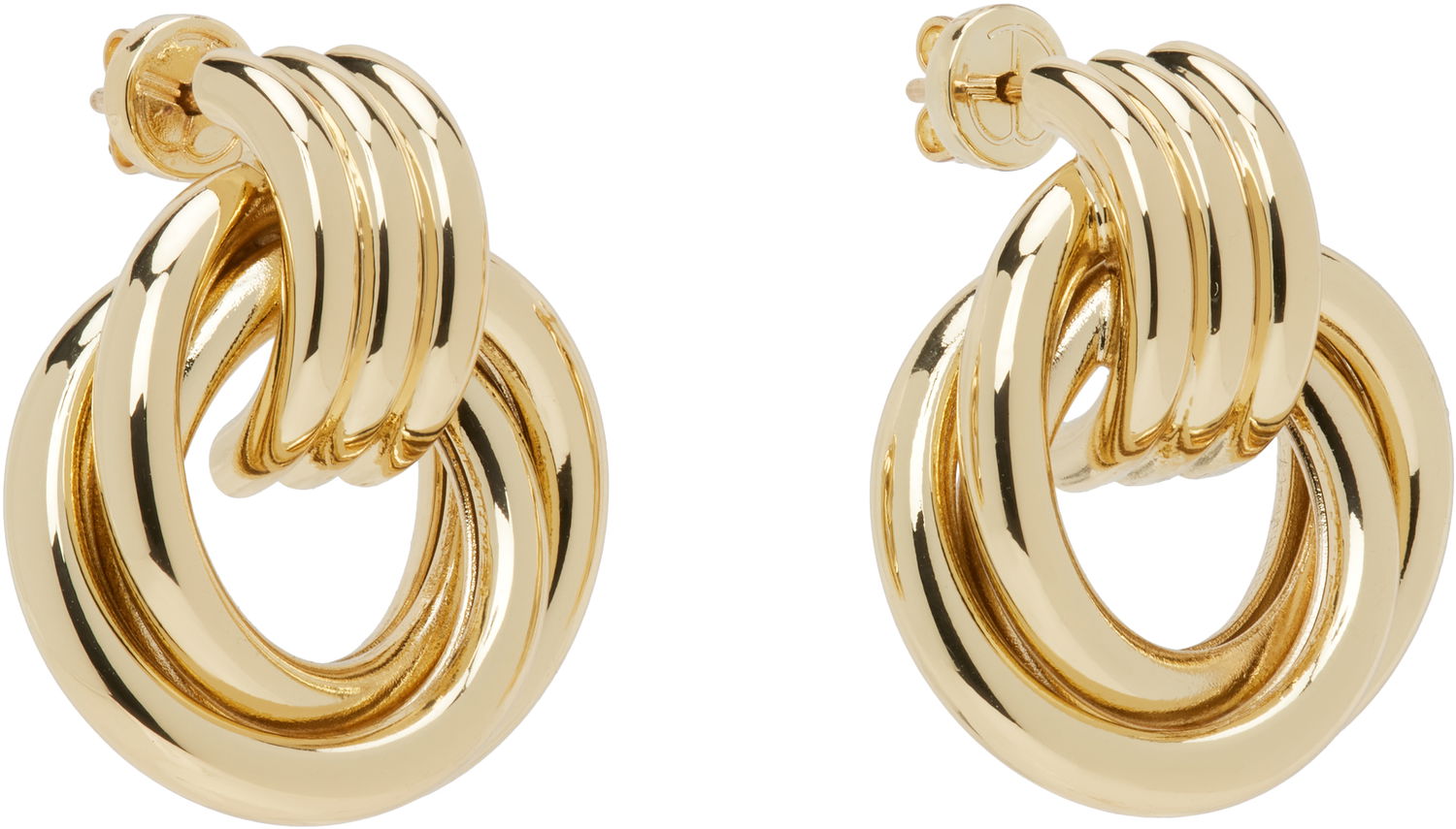 Náušnice Anine Bing Anine Bing Triple Knot Earrings Metalická | A-15-3711-920, 1