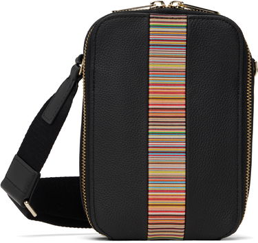 Taška cez rameno Paul Smith Paul Smith Signature Stripe Trim Flight Pouch Čierna | M1A-8041-CMULTI-79, 0