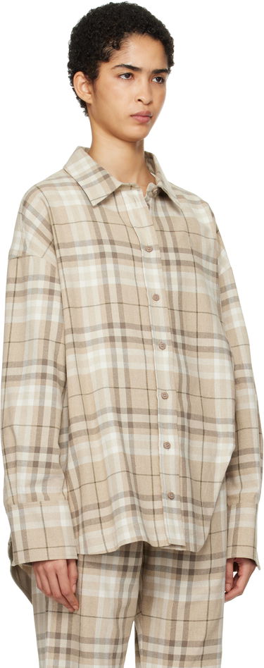 Košeľa The Attico Attico Eliza Plaid Shirt Béžová | 250WCH00004 CCC050AA, 1