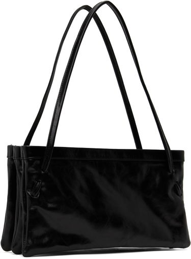 Taška cez rameno BY FAR BY FAR Hannah Creased Leather Shoulder Bag Čierna | MWBSB057CL034BK001PL, 1
