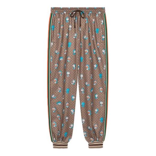 Tepláky Gucci Doraemon Monogram Track Pants Hnedá | 654941-XJDEX-2138