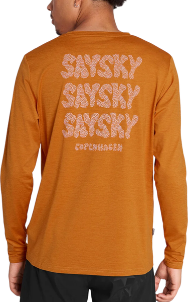 Tričko Saysky Reflective Logo Pace Long Sleeve Oranžová | omrls20c4008-omrls20c4008, 1