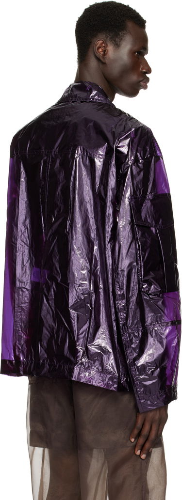 Vetrovka Dries Van Noten Dries Van Noten Overdyed Transparent Jacket Fialová | 251-020532-1258, 2