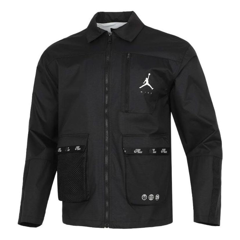 Bunda Jordan Jordan Cargo Sports Lapel Jacket Čierna | DJ0243-010