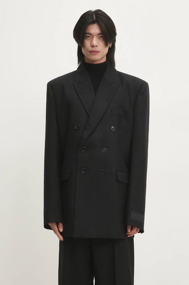 Bunda VETEMENTS VETEMENTS Double Breasted Evening Blazer Čierna | UA66JA450B1, 0