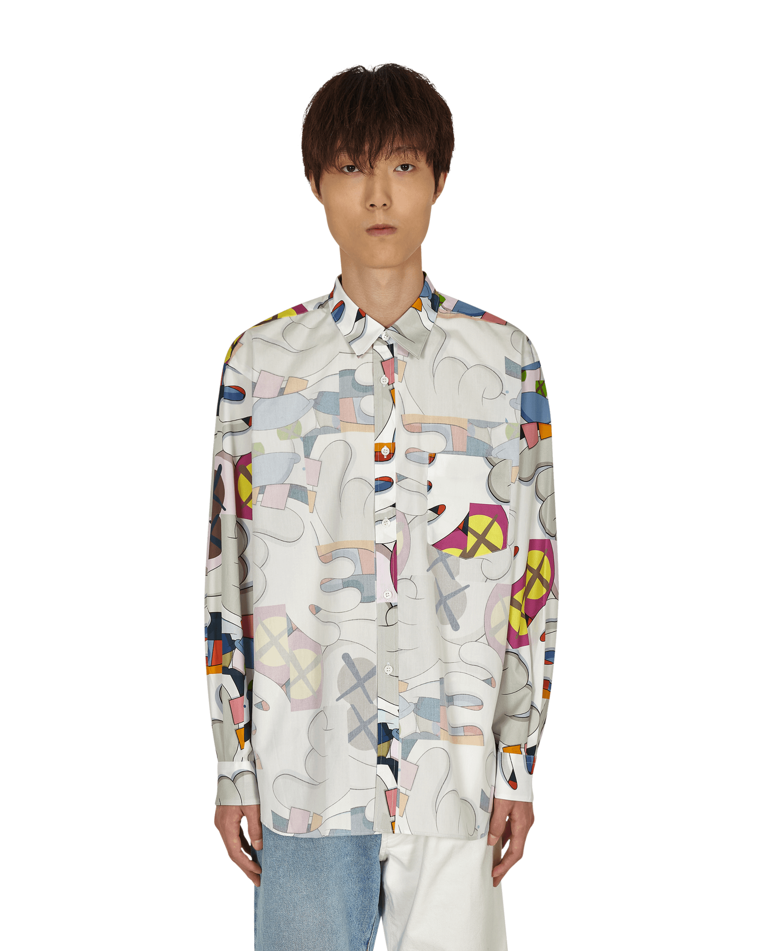 Košeľa Comme des Garçons KAWS x Classic Shirt Rôznofarebný | FH-B022-W21 1, 0
