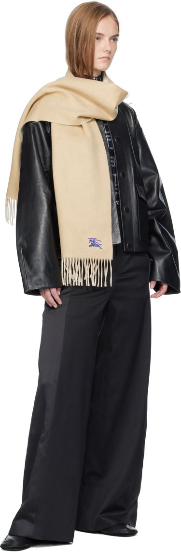 Šál Burberry Burberry Cashmere Scarf with Fringes Béžová | 8110020, 2