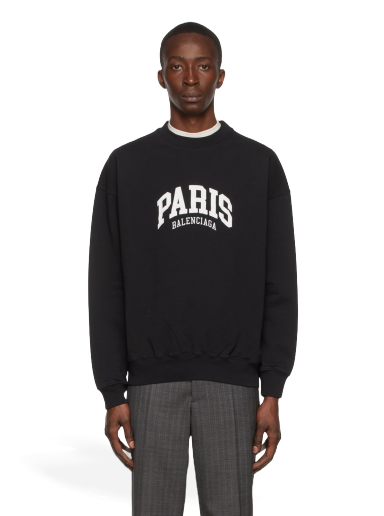 Mikina Balenciaga Cotton Sweatshirt Čierna | 676629-TLVL8-1070