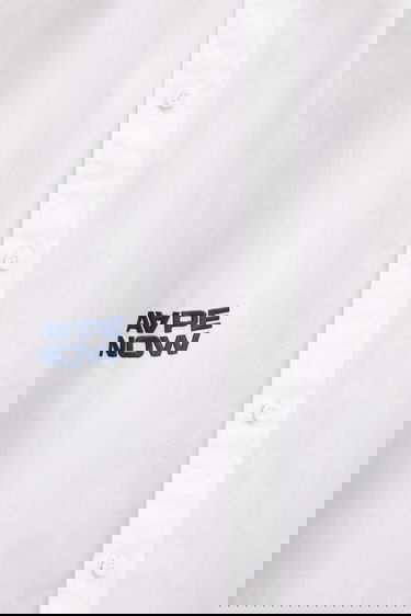 Košeľa AAPE by A Bathing Ape Short-Sleeved Regular Fit Button-Down Cotton Shirt AAPE Now Biela | AAPSRM8518XAO, 3