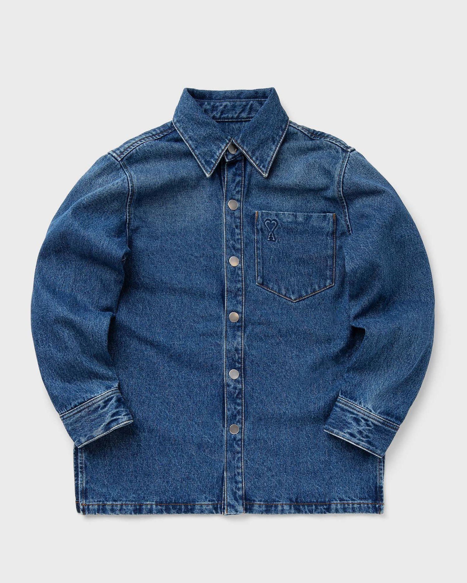 Košeľa AMI Long Sleeve Denim Shirt Modrá | UJK261.DE0031-480, 0