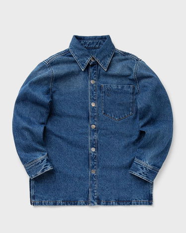 Košeľa AMI Long Sleeve Denim Shirt Modrá | UJK261.DE0031-480, 0
