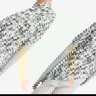 Košeľa Snow Peak Printed Breathable Quick Dry Shirt, Size Large Biela | SH-25SU003-GY, 3