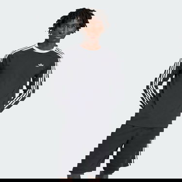 Tričko adidas Performance 3-Stripes Longsleeve Tee Čierna | KE3546, 0