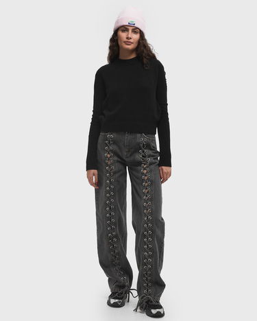 Sveter CLOSED Crew Neck Cropped Pullover Čierna | C96472-920-22-100, 1