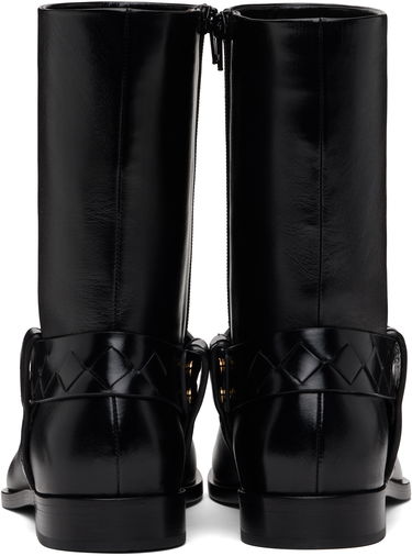 Oblečenie Bottega Veneta Bottega Veneta Achille Leather Boots Čierna | 816615V3H901000, 1