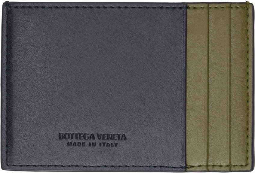 Peňaženka Bottega Veneta Leather Card Holder Modrá | 748052VBWD4, 1