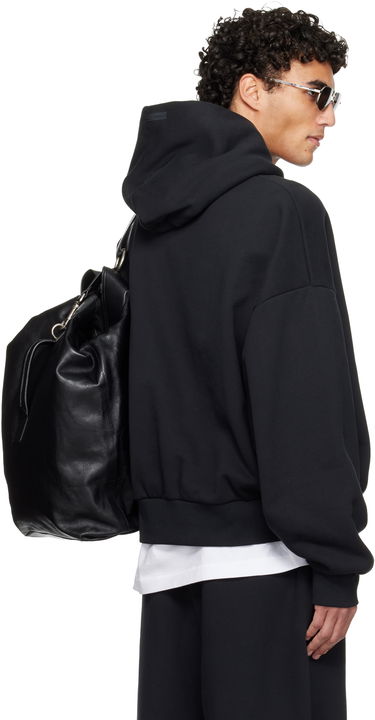 Mikina Fear of God ESSENTIALS Holiday Classic Collegiate Graphic Hoodie Čierna | 192HO256861F, 2