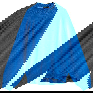 Sveter YMC YMC Bellow Knit Jumper, Size Medium Modrá | Q8YAG-40, 1