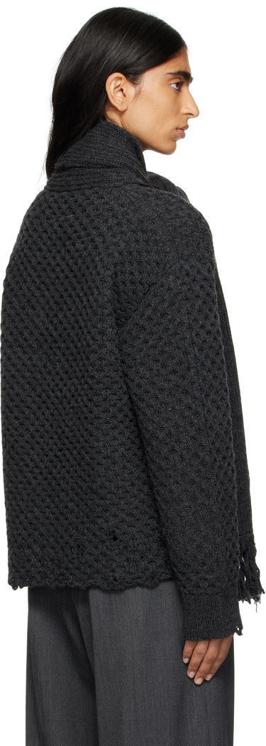 Sveter Maison Margiela MM6 Maison Margiela Knit Sweater with Scarf Šedá | S52HL0049 M13132, 2