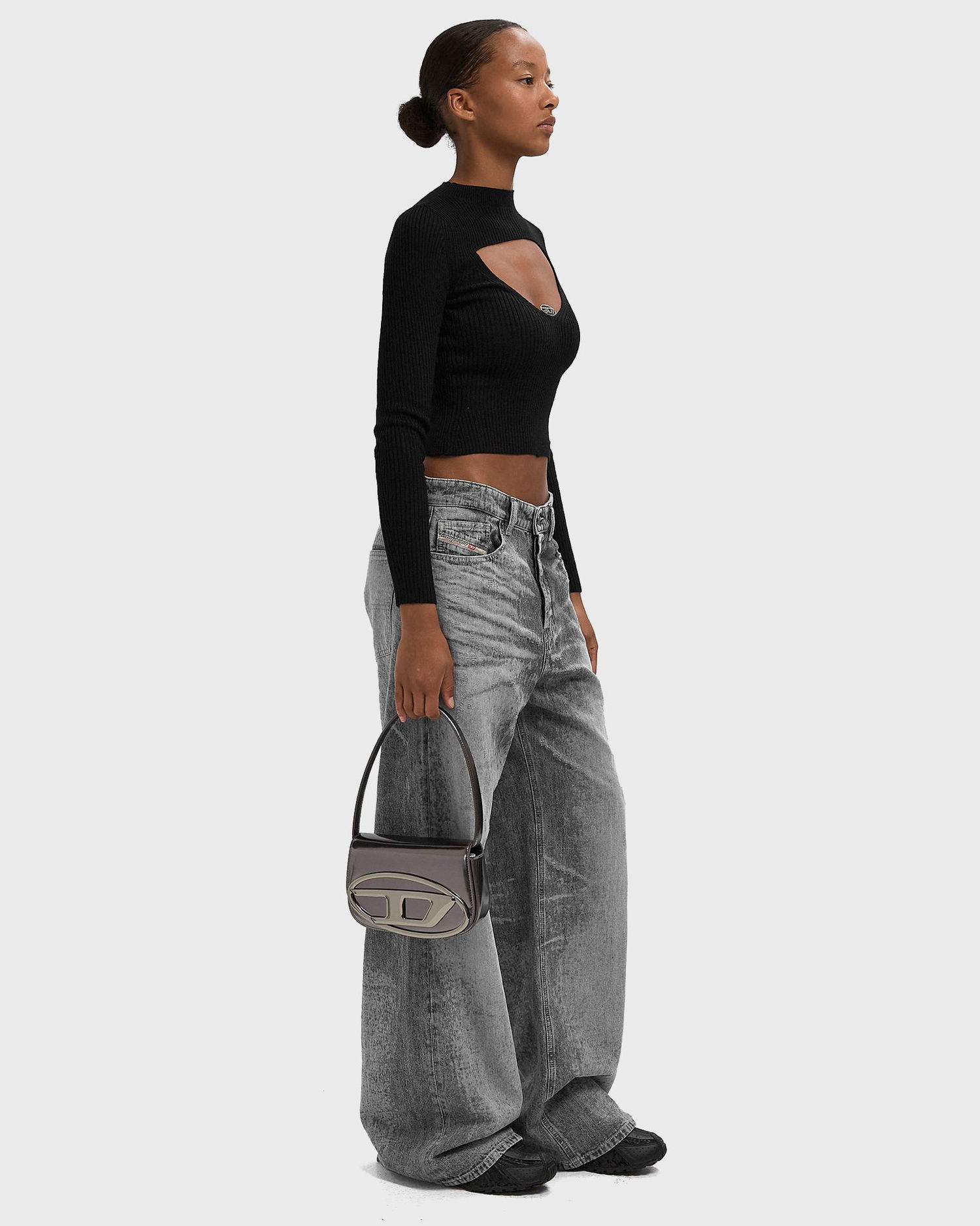 Taška cez rameno Diesel 1DR Shoulder Bag Metalická | X08396-PS202-H0926, 1