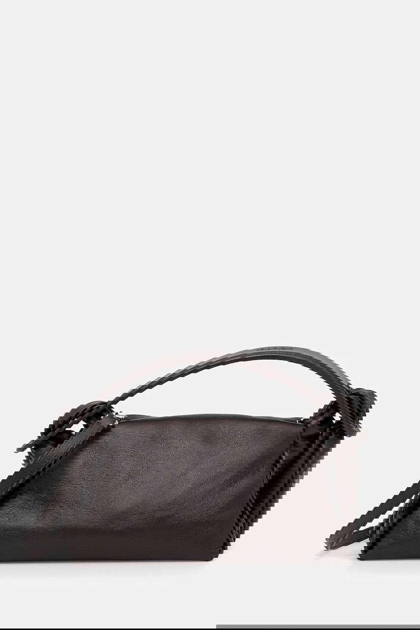 Kabelka KENZO Kenzo Knotted Leather Shoulder Bag Hnedá | FE62SA818L01, 0