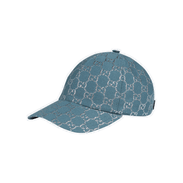 Šiltovka Gucci GG Lamé Baseball Cap Tyrkysová | 631953 3HK75 4660, 0