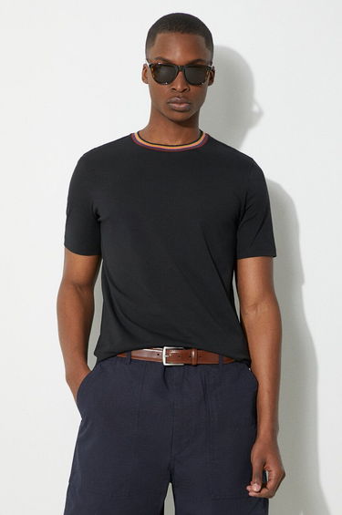 Tričko Paul Smith Paul Smith Tipped Crew Neck T-Shirt Čierna | M1R.697PS.H00084, 0