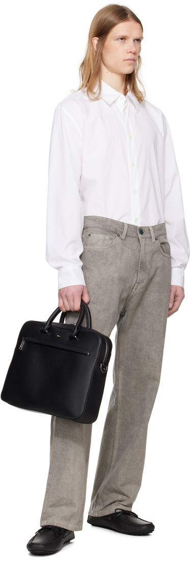 Tenisky a topánky BOSS BOSS Grained-Leather Driver Sole Loafers Čierna | 50536247, 4