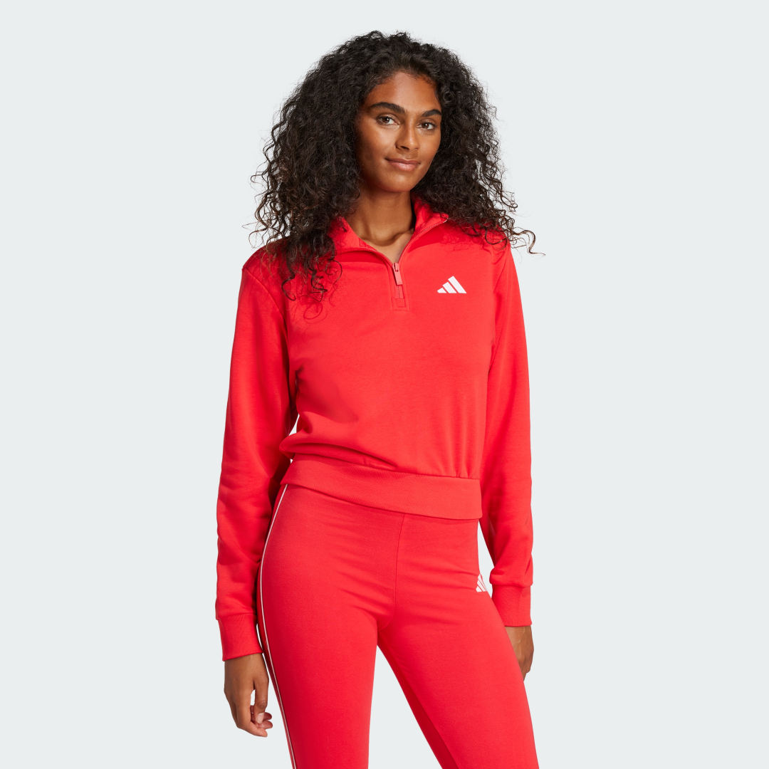 Crop Quarter-Zip Track Jacket