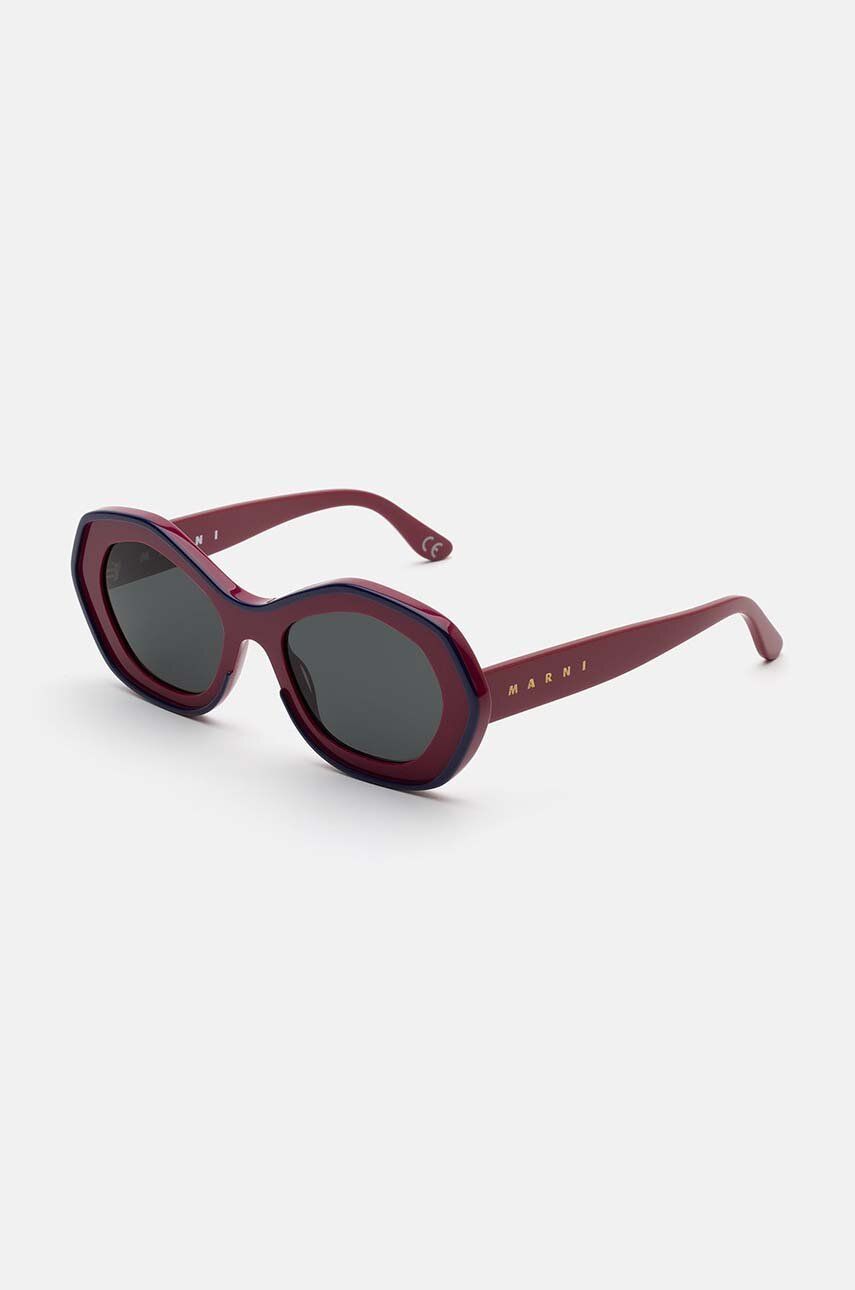 Tričko Marni Marni Ulawun Vulcano Bordeaux Sunglasses Biela | EYMRN00024.002.YAL, 1