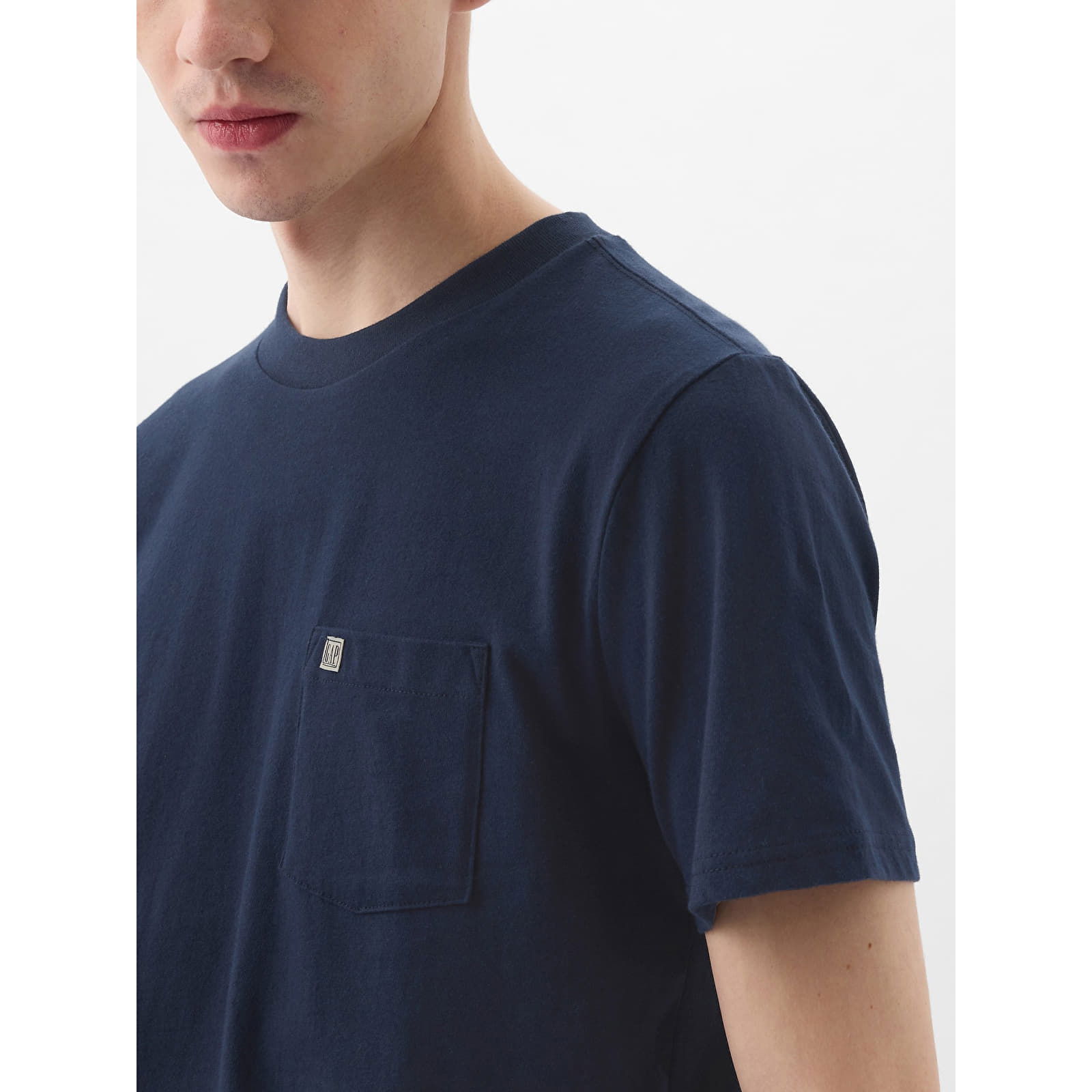 Pocket Micro Logo Tee Tapestry Navy