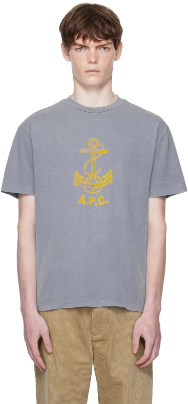 Tričko A.P.C. A.P.C. Davy Anchor Graphic Tee Šedá | COHBS-H26518, 0