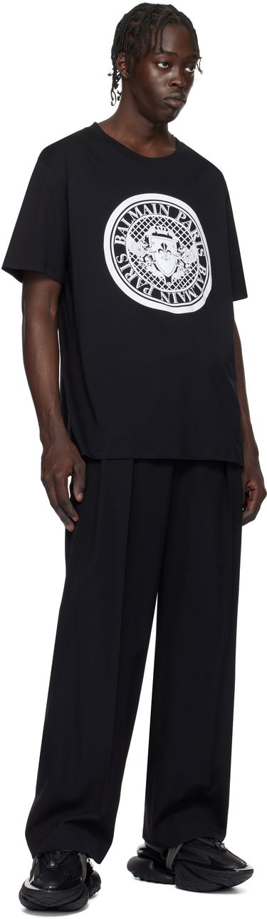 Tričko Balmain Black 'Coin' Graphic T-Shirt Čierna | EH1EG010BB17, 3