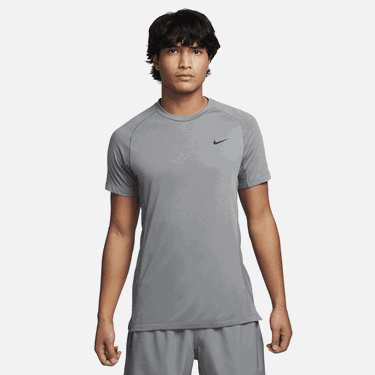 Tričko Nike fitness Flex Rep Dri-FIT Šedá | FN2979-084, 0