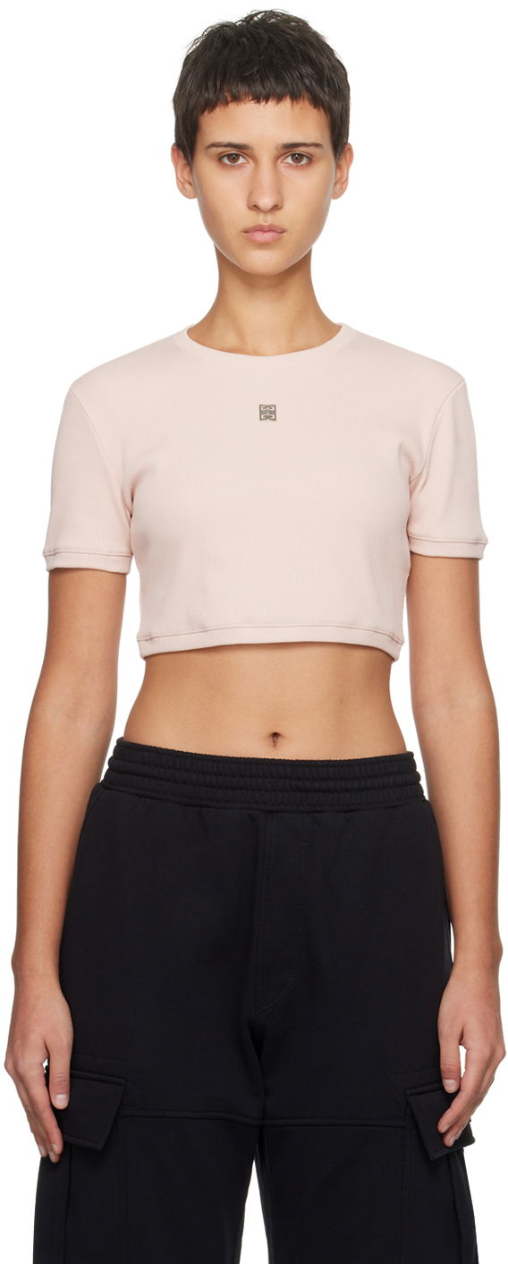 Tričko Givenchy Cropped T-Shirt Ružová | BW70C6311T682, 0