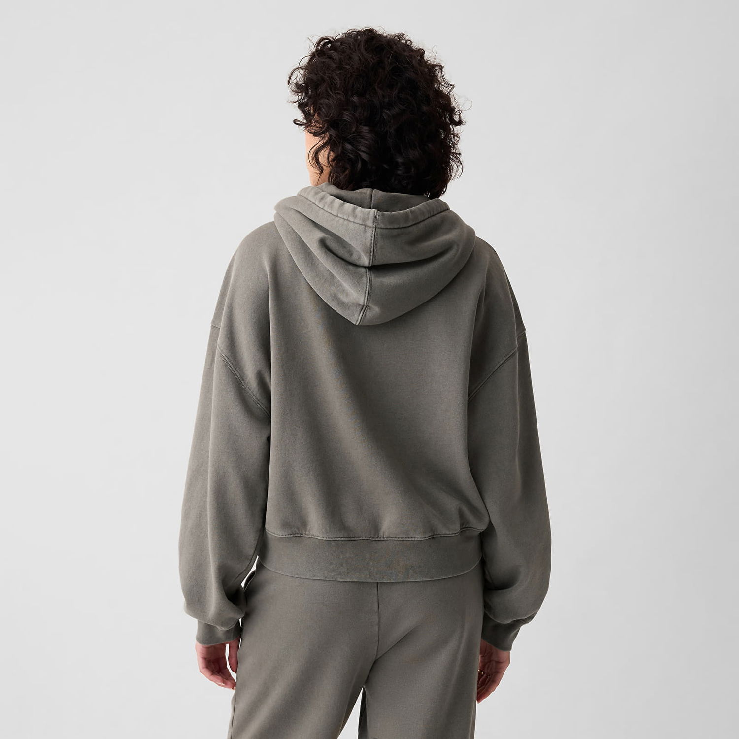 Mikina GAP Logo Pullover Hoodie Greenish Grey Šedá | 794965-09, 1