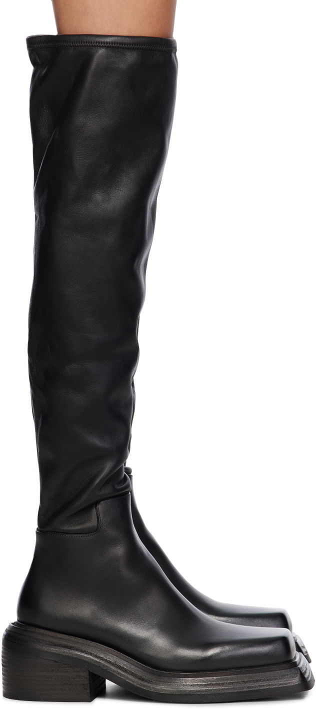 Oblečenie Marsèll Marsèll Cassetto Tall Leather Boots Čierna | MW6562_B56666, 0